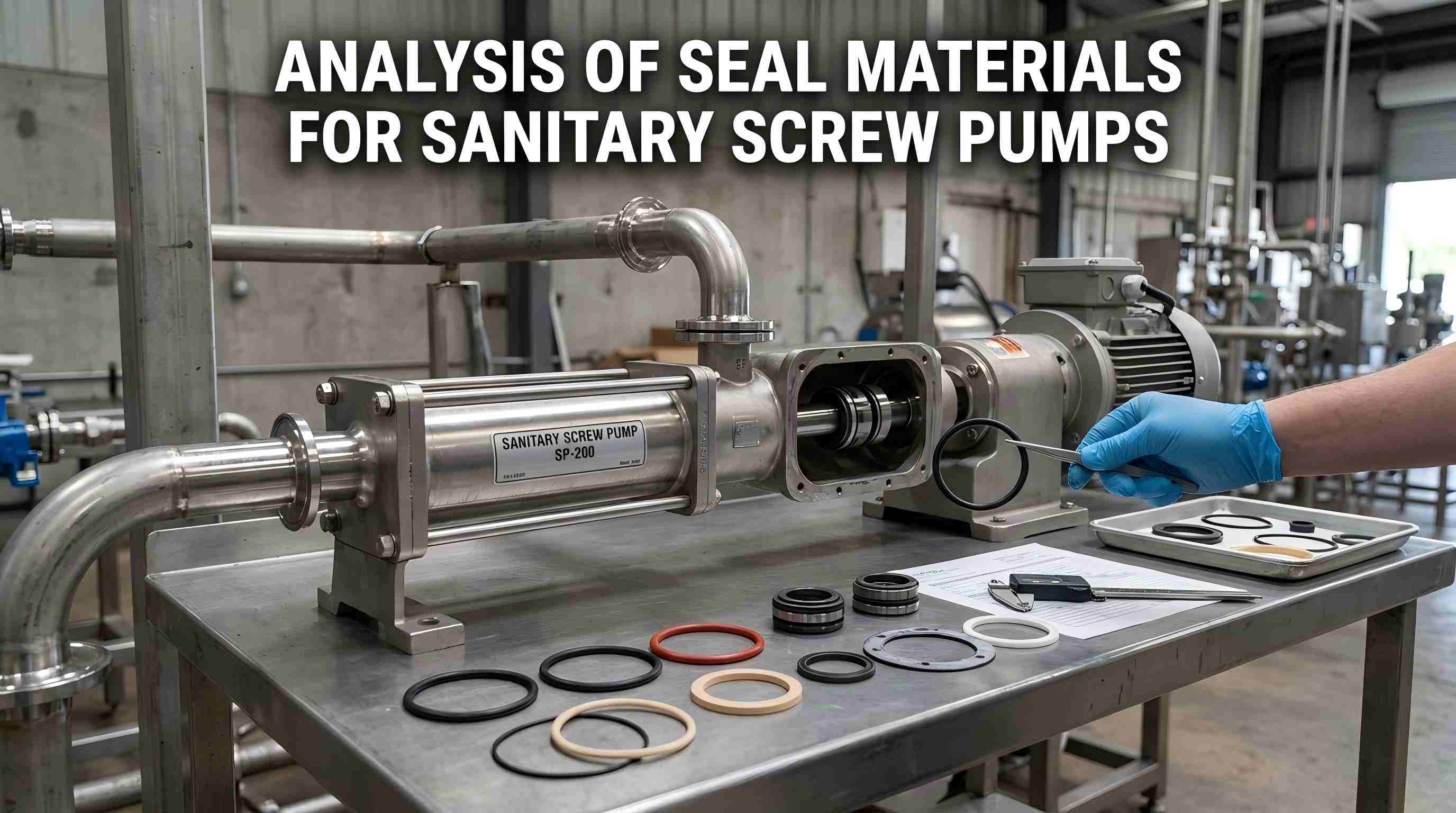 Analisis Bahan Pengedap untuk Pam Skru Sanitari