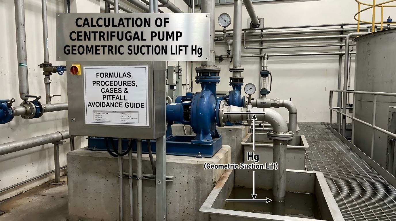 Pengiraan Lif Sedutan Geometrik Pam Emparan Hg: Formula, Prosedur, Kes & Panduan Pengelakan Perangkap